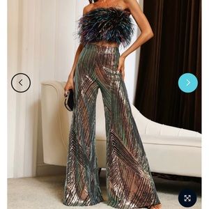 Sparkly two piece jumpsuit